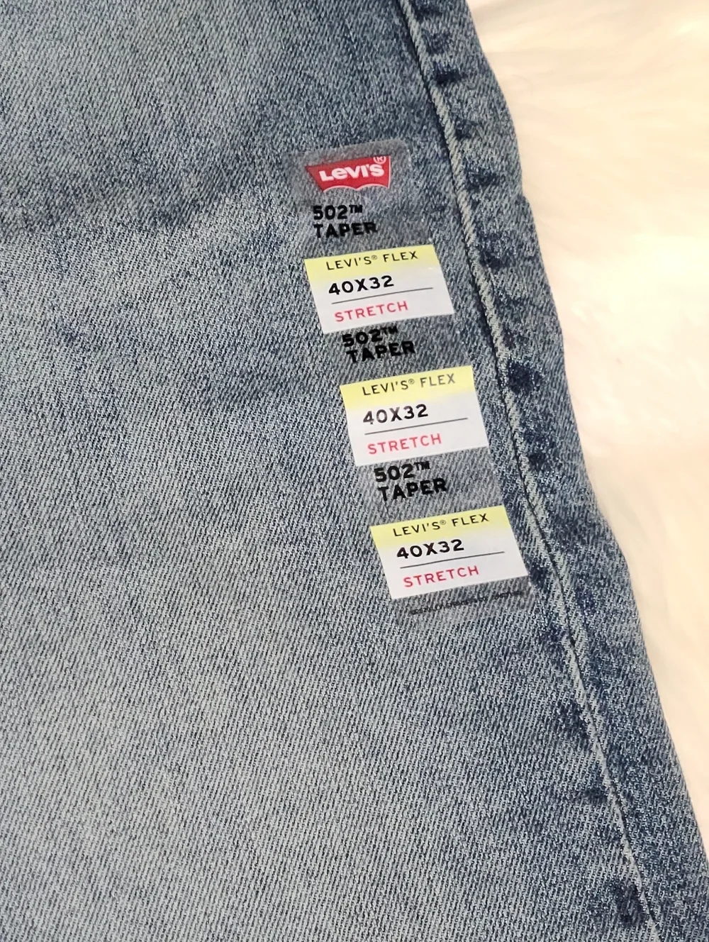 Levi's 502 Taper Regular Fit Blue Jean Men 40x32 NEW